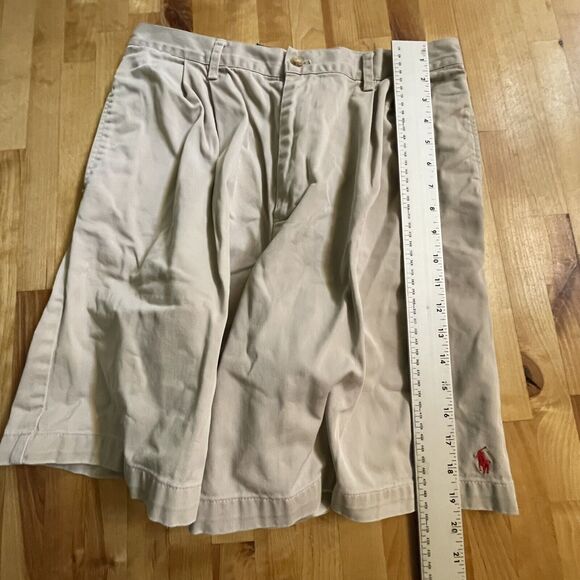 Ralp Lauren Sport Shorts Beige Wide Leg Flare Pony Logo Womens sz 12 EUC - Picture 8 of 11